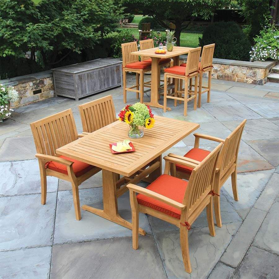 โต๊ะไม้สักลายธรรมชาติ-ขัดเรียบ