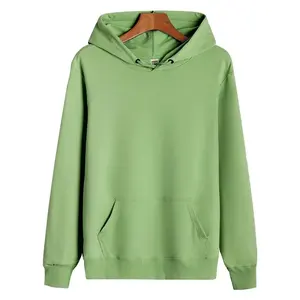 OEM Hombres Básico Liso Sudadera con capucha de alta calidad 100% Algodón Fleece Sudadera Pull Over Diseño PARA EL Invierno - Product Image 1