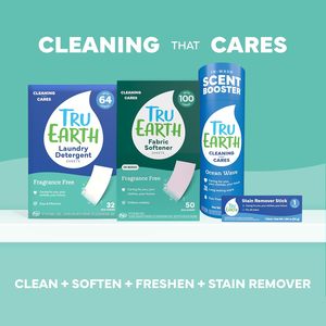 Tru Earth Compact <b>Dry</b> Laundry Detergent, Unscented - Up to 64 Loads (32 <b>Sheets</b>) | Liquidless Detergent Tru Earth Laundry Deterge - Product Image 2