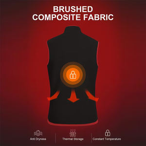 Venta al por mayor chaleco Softshell para adultos sin mangas con cremallera poliéster hecho a prueba de viento Color negro chaleco Softshell para caballeros - Product Image 4