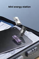 Adaptador Mini USB4 USB-C Hembra a Hembra, 240W PD, Carga Rápida, 8K 60Hz, Acoplador de Audio y Video con Funciones Completas