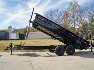 Meilleure offre 7x16 Gorilla Telescopic IBeam Dump Trailer with 2ft Sides (2) 7K Axles and Gear/Motor Core Components for Farm Use - Product Image 5