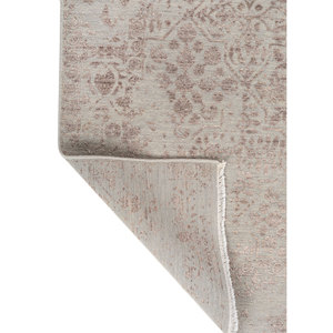 Tapis en laine et viscose noué à la main Aurora gris et noir à motif floral pour usage domestique - SKWV-119 - Product Image 5