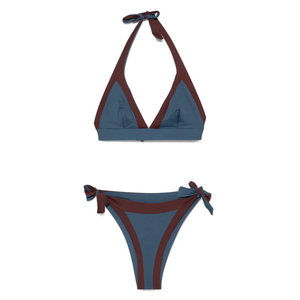 Conjunto de Bikini Reversible de 2 Piezas sin Tirantes con Logotipo Frontal, Diseño Sólido, Fácil de Usar, Servicio OEM Disponible - Product Image 1