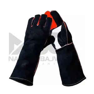 安全ウェアレザー素材ベストデザイン2022 OEM ODM女性男性安全ウェア溶接手袋