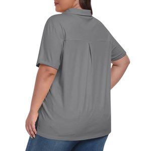 Quick Dry Plus Size <b>Polo</b> breathable lightweight <b>womens</b> <b>polo</b> <b>shirt</b> moisture wicking soft fabric casual active wear custom color - Product Image 2