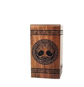 Urnes en bois pour boîte de crémation humaine Arbre de vie Cendres Urne personnalisée - Product Image 2