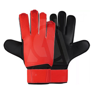 Guantes de portero de fútbol juvenil al por mayor directos de fábrica OEM diseño de cuero antideslizante con características transpirables - Product Image 1