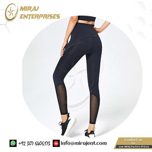 Pantalon de yoga personnalisé avec poche vêtements de sport de course à pied leggings de fitness extensibles sans couture collants de compression de gymnastique athlétique pantalon - Product Image 3