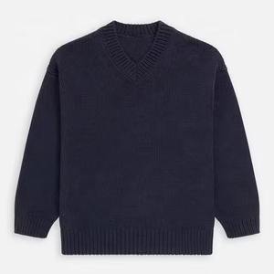 Pull cardigan à col en V pour homme en polyester/coton de haute qualité, doublure en laine gaufrée, anti-boulochage, manches longues, personnalisé pour l'hiver - Product Image 6