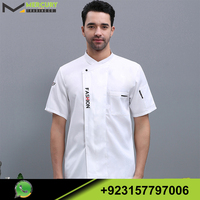 Uniformes de cuisine personnalisés veste de Chef hôtel cuisine de Restaurant manteau de Chef vente en gros uniformes de Chef multicolores
