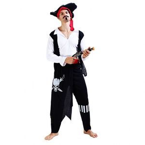 Costumes de films et de séries TV pour adultes, cosplay d'Halloween, costume de pirate simple pour homme, costume de pirate des Caraïbes - Product Image 4