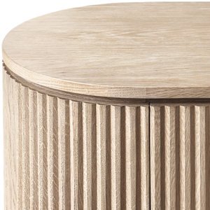 Meuble TV moderne en bois, buffet de rangement pour salon avec portes cannelées, console - Product Image 6