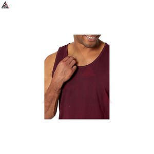 Service OEM, débardeur de sport décontracté en maille respirante personnalisé pour hommes - Polyester/coton de haute qualité, couleurs personnalisées, logo, musculation - Product Image 3