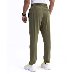 Lightweight French terry 100% cotton trousers smart fit with <b>elastic</b> belt draw <b>cord</b> pocket trouser summer trousers for men - Product Image 2