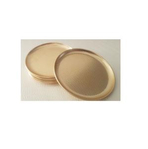 Meilleure qualité métal martelé caboteur en acier inoxydable fantaisie forme ronde décoration luxe en gros caboteur pour couleur claire - Product Image 5