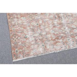 พรมตุรกี ขนาด 3.6x6.5 ฟุต พรมวินเทจลายดอกไม้สีน้ำตาลเทา - Product Image 4