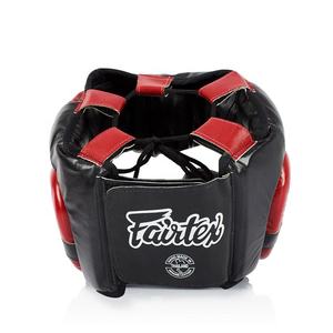 Dernier modèle de protège-tête de sparring Fairtex à vision diagonale rouge et noir, logo personnalisé, protection d'entraînement de kickboxing, sécurité de la tête - Product Image 4
