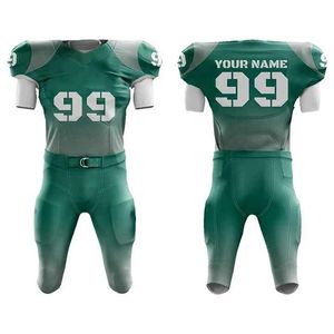 Ensemble d'uniformes de football américain 2025, nouveaux uniformes de sport en gros, uniformes de sport respirants à manches courtes sublimés - Product Image 6