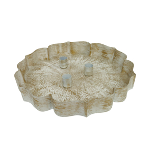 Bandeja con forma de loto hecha a mano, portavelas de hierro para decoración del hogar, superventas, Metal de boda de centro de mesa, soporte de luz en T, Mesa - Product Image 1