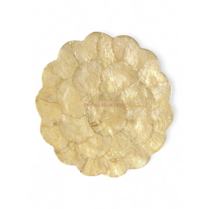 Modern Direct Manufacturer <b>Round</b> Capiz <b>Placemat</b> Factory Price Supply for Retail and Hospitality Buyers From Vietnam - Product Image 1