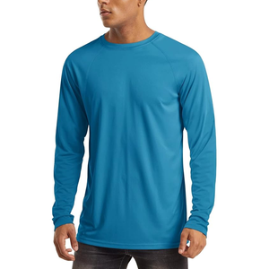 Dernière mode Microfibre respirante à manches longues Meilleure qualité T-shirt ajusté pour hommes Impression Fabrication professionnelle adulte - Product Image 1