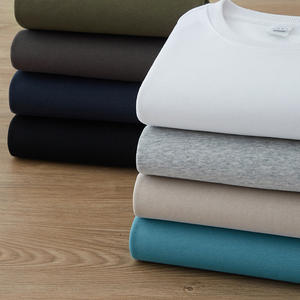 Cuello redondo de algodón de alta calidad OEM Pullover Plain Dyed Plush Blank Jogger White - Product Image 1