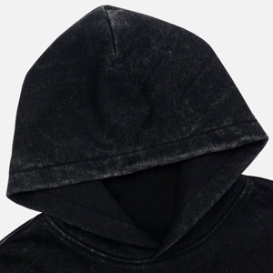 100% Cotton Acid Washed Long Sleeve Hoodies Fleece Oversized Winter Unisex Trendy <b>Y2k</b> <b>Tops</b> - Product Image 3