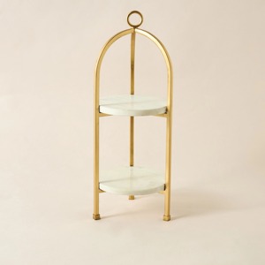 ที่วางเค้กทำจากไม้และเรซิ่นที่ตกแต่งอย่างหรูหราแท่นวางขนมหวานสำหรับงานเลี้ยงวันเกิดงานแต่งงานและห้องครัวในบ้านแบบทันสมัยใช้จากอินเดีย - Product Image 4