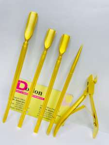 Professional Gold Plated Cuticle Nipper Stainless Steel Custom Logo Double Ended <b>Nail</b> Cuticle Pusher <b>Remover</b> With <b>Nail</b> Scissor - Product Image 5