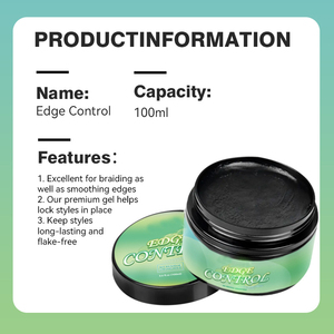 Crème coiffante pour cheveux naturels à tenue forte et personnalisée pour les tempes - Non grasse, tenue longue durée, sans rinçage - Product Image 3