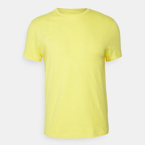 Venta al por mayor de impresión personalizada de los hombres Gym Crew Fitness Run Quick camiseta hecha de tela tejida de algodón de poliéster para el ejercicio deportivo - Product Image 3