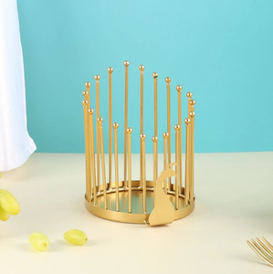 Portavelas de alambre de Metal, candelabros decorativos dorados inspirados en pavo real para el hogar y decoraciones de mesa, centro de mesa - Product Image 2