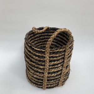 Nhat Minh panier de rangement en jonc de mer avec poignée multifonction de couleur personnalisée pour la maison et le bureau origine vietnamienne bas quantité minimale de commande 50 pièces - Product Image 2