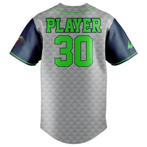 Camiseta de Béisbol Juvenil de equipo de poliéster personalizable 2026 bordado de malla Vintage transpirable para sublimación de hombres - Product Image 2