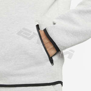 Sweat-shirt à capuche zippé intégral en polaire technique pour homme – Vêtement de sport imperméable, respirant et léger pour l'hiver – Idéal pour la gym - Product Image 4