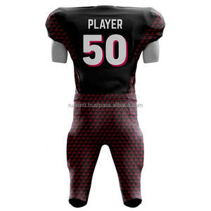 Ensemble d'uniformes de sport personnalisés pour le football américain, matériau léger et confortable, parfait pour les clubs et les écoles - Product Image 5