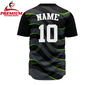 Camiseta de Béisbol con Impresión por Transferencia Térmica, Transpirable, Tallas Grandes, Uniforme de Equipo, Descuento por Pedido al por Mayor, Proveedor Mayorista - Product Image 2