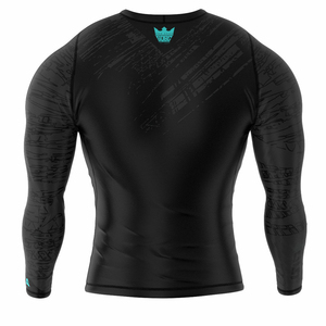 Ensemble de vêtements de sport unisexe à compression, imprimé par transfert thermique, avec logo personnalisé, faible MOQ, pour MMA, comprenant un rashguard et des shorts - Product Image 5