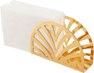 Servilleteros dorados de acero inoxidable para mesa, dispensador de servilletas de metal para cocina, servilletero independiente - Product Image 1