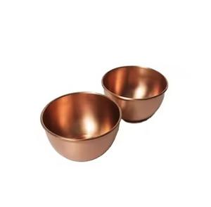 Silver-tone <b>metal</b> <b>bowls</b> for elegant food presentation available in various sizes & designs & low MOQ - Product Image 2