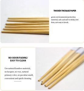 Palillos de bambú ecológicos: desechables, de marca, ideales para acampar y llevar - Product Image 5