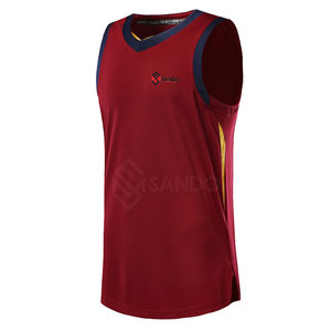 Ropa deportiva profesional para hombre, camiseta de baloncesto, fabricación de fábrica, camiseta de baloncesto sin mangas - Product Image 1