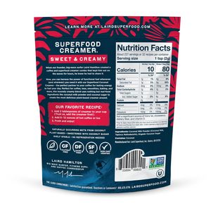 Crema Vegetal para Café Laird Superfood - Crema de Coco en Polvo - Sabor Dulce y Cremoso - Vegano - 16 oz. Bolsa - Product Image 3