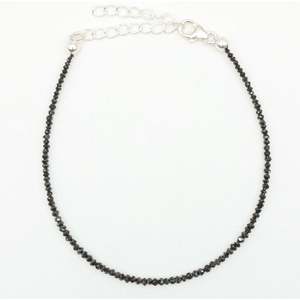 Pulsera de Diamantes Negros con Cuentas Facetadas en Oro de 18K, Brazalete Moderno para Bodas, Fiestas, Compromisos y Regalos - Product Image 3