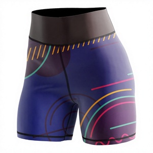 INFLOW Summer Booty Shorts Cycling Running Gym Sexy Slim Skinny Fit Mid Waist Black Womens Stretch Polyester Spandex Breathable - Product Image 1
