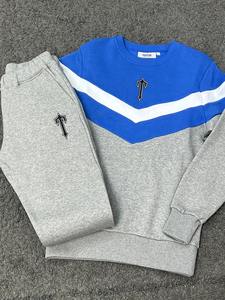 Sudadera con capucha de lana de algodón unisex y pantalones de chándal, conjuntos de pantalones cargo, chándales, chándal de 2 piezas para el invierno - Product Image 4