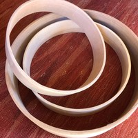 Professional Birch Wood Handmade Bodhran Hand Drum Hoops & Shells Sizes 14"-22" Single Layer Sheepskin Heads Shaman Ring