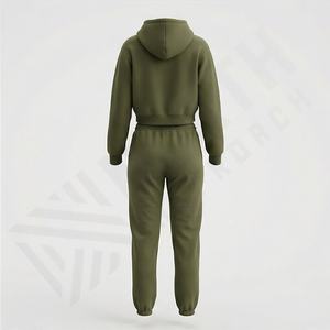 Conjunto Deportivo de Sudadera con Capucha y Pantalones de Chándal Extra Grandes, Personalizados, de Algodón Grueso, Suave y Pesado, para Mujer, Ropa Deportiva Premium para Gimnasio y Fitness - Product Image 2