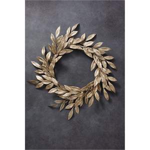 Wholesale Decorative <b>Gold</b> <b>Foil</b> Metal Wreaths Leaf Garland Wall Art for Wedding Venue Decoration Party Backdrop & Festive Holiday - Product Image 4